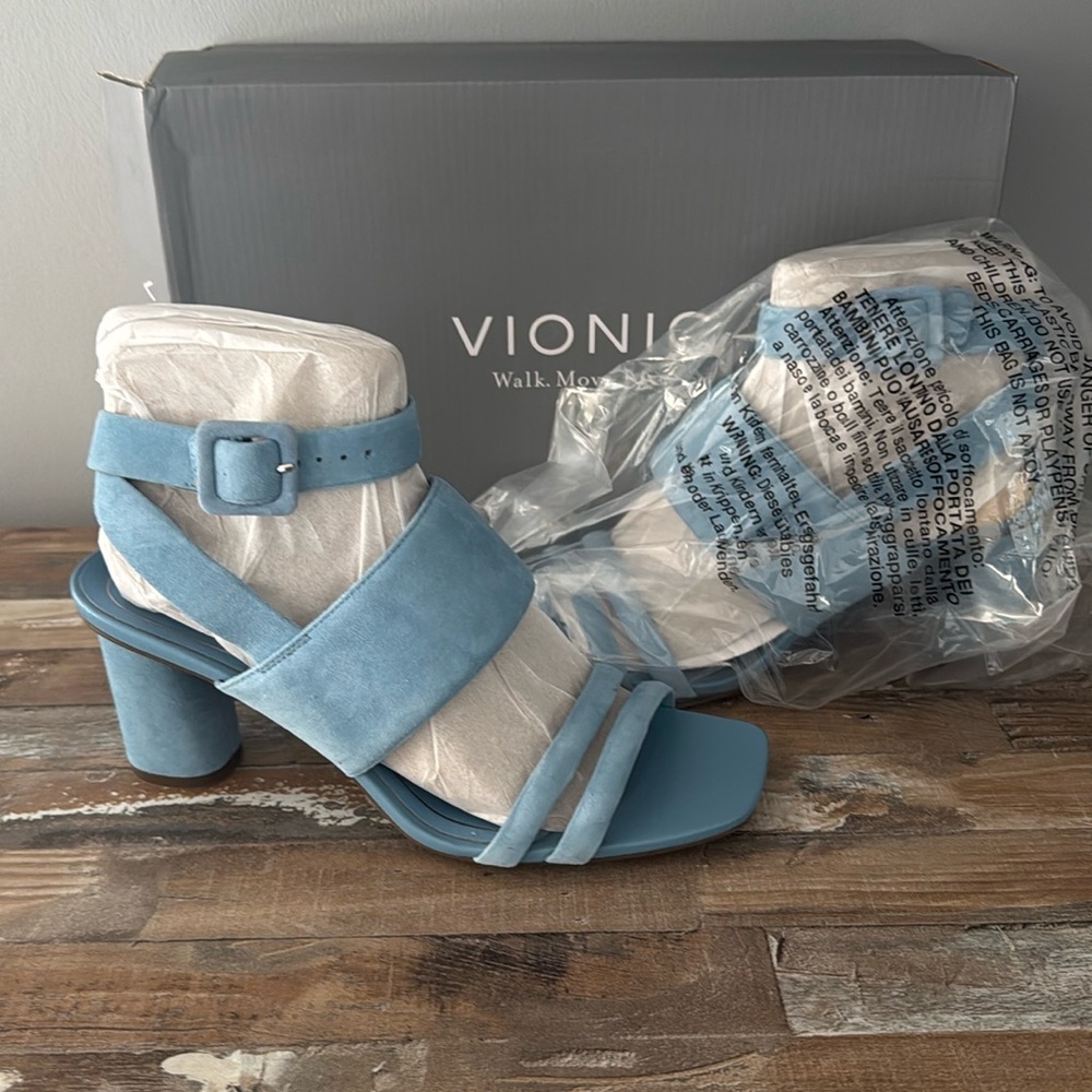Vionic Women's Yasmin Suede Strap Heel Sandal